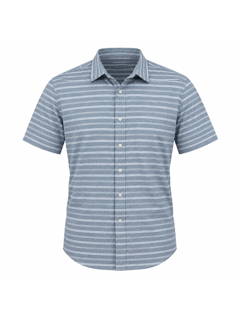 H&M Regular Fit Short Sleeve Button-Up Shirt Size L